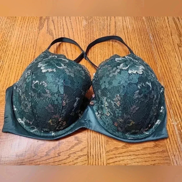 Victoria Secret Body By Victoria Lined Demi Emerald Green 34DDD Padded Underwire - Picture 1 of 10
